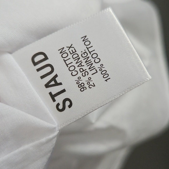 STAUD Ida Smocked White Dress - Picture 8 of 8